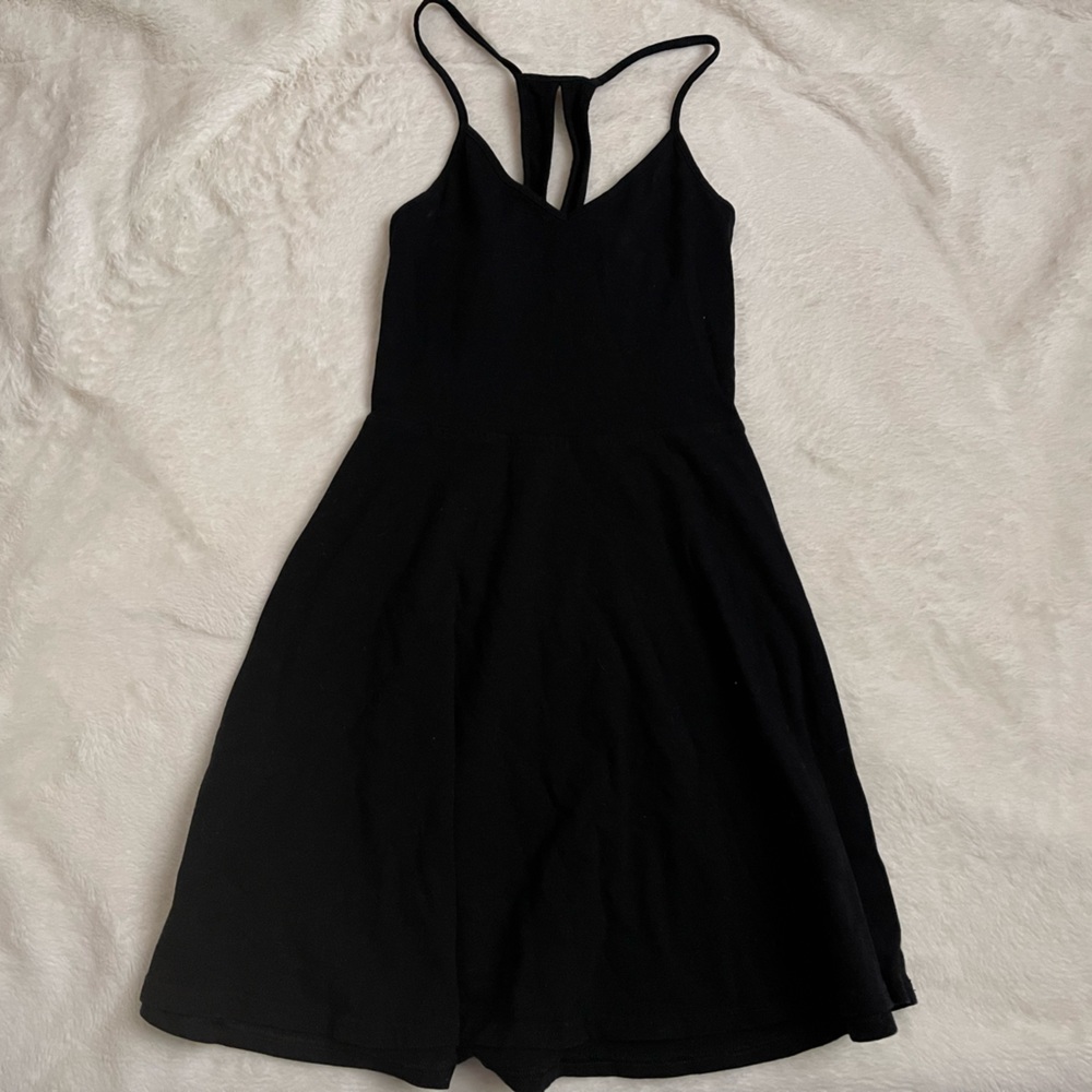 Black mini dress